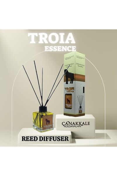 ÇANAKKALE kolonyaları Bambu Çubuklu Oda Kokusu (TROIA) 100 ml Cam Şişe (KOKU:...