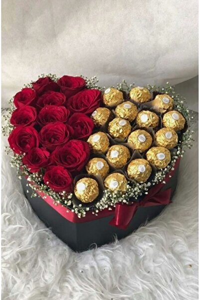 Rual Sevgililer Günü Sevgiliye Hediye Süpriz Çikolata Kutusu Kalpli Kutu