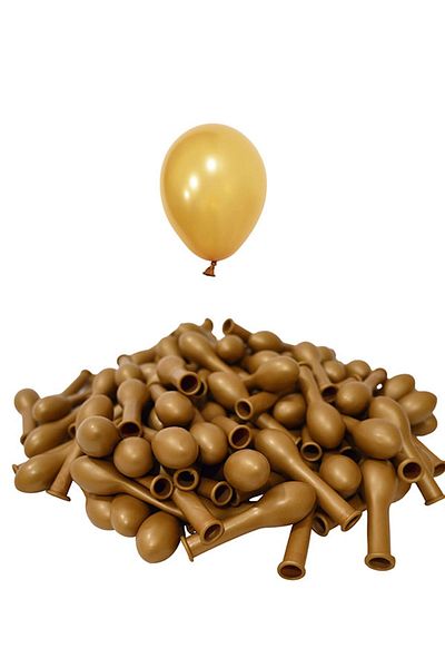 Öz-bal Metallic Gold 10Pcs Good Quality 5 Inch Balloons - Colors for Party and Events Affordable Prices