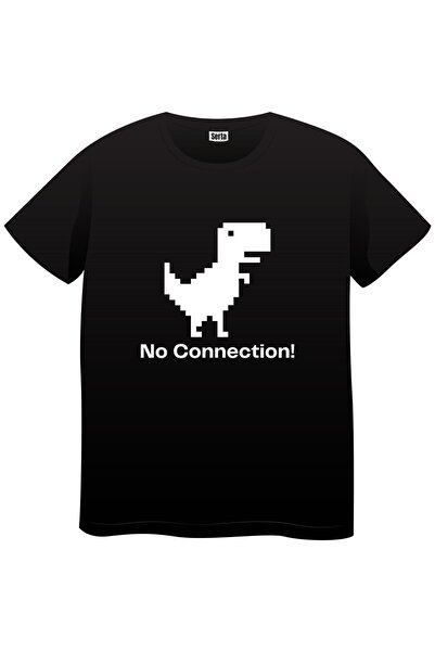 Butik Google Dinosaur majica bez povezivanja crna unisex majica