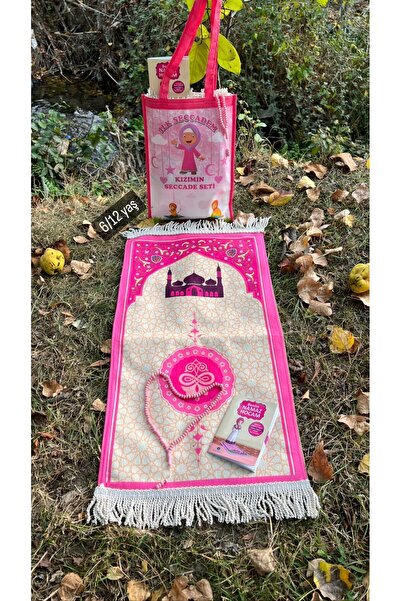 hicazavm Büyük boy Çantalı namaz dua ibadet çocuk seccade namazlık seti