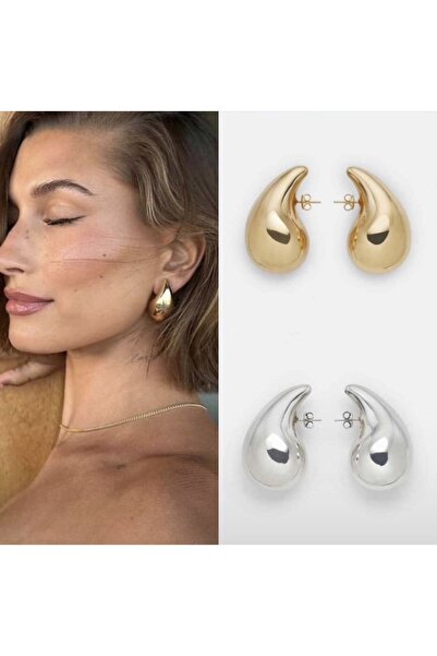 XUPING JEWELRY Çelik Damla Küpe Gümüş