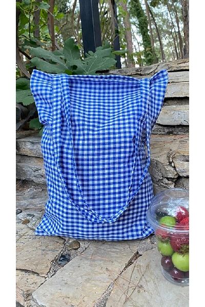 White Alamode Τσάντα ώμου με σχέδιο Gingham