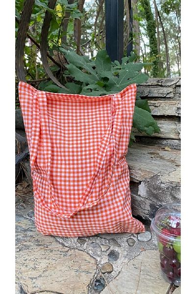 White Alamode Τσάντα ώμου με σχέδιο Gingham