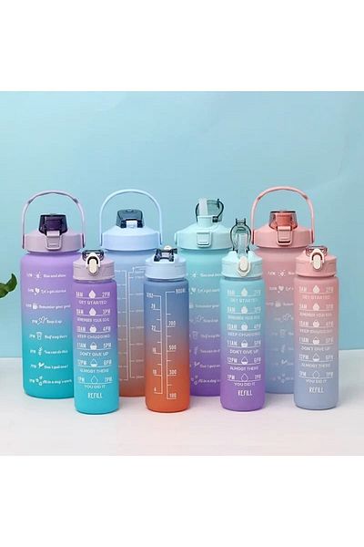 Keyfi Sepet Motivational 2-pack Water Bottle Water Bottle Water Bottle 2 Lt 900ml Puppy Gym Water Bottle Sticker Gift