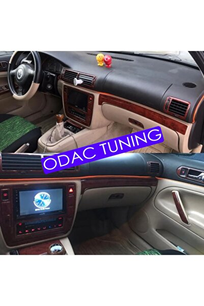 ODAC TUNING VW Passat B5 Torpedo - مجموعة أغطية الصدر بلون الماهوجني