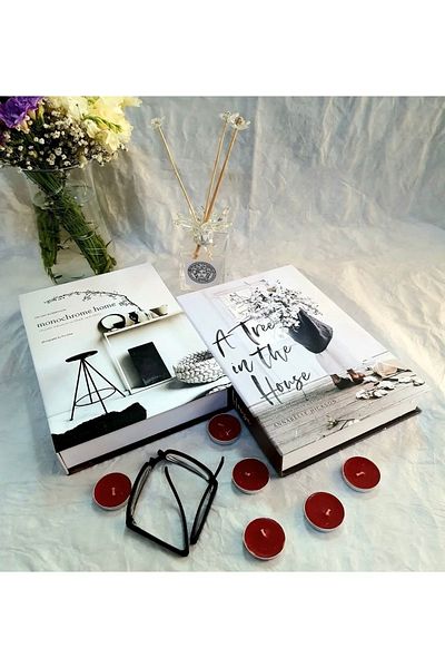 ndukkan 2-Piece Decorative Book Look Box Set