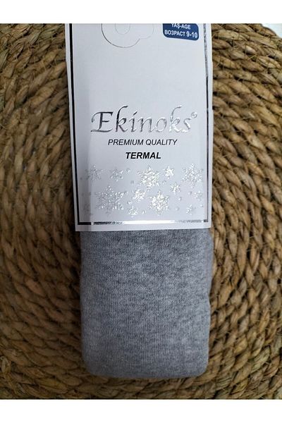 Ekinoks Едноцветен зимен поларен чорапогащник с растер за кърпа
