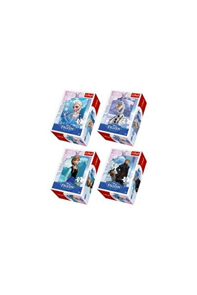 Trefl Frozen 4'lü Puzzle Seti - Elsa - Anna - Olaf Kristoff  54 Parça
