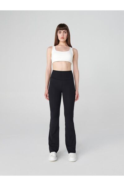UP&FIT Κολάν με ανοιχτό πόδι Push Up Light Bootcut - Gathering Black