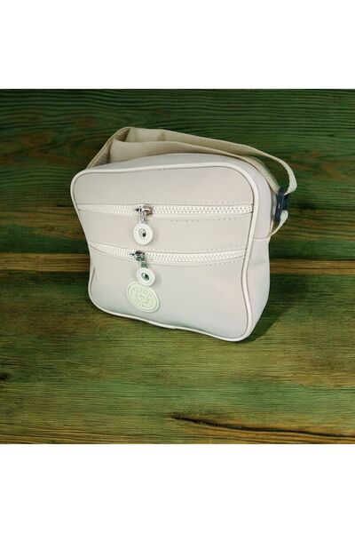 MAMIN Geantă de umăr și mână cu 3 fermoare