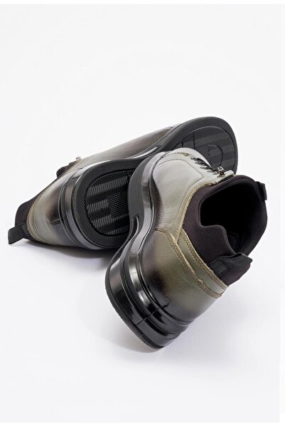 Hammer Jack Surrey Hakiki Deri Haki Erkek Casual Ayakkabı