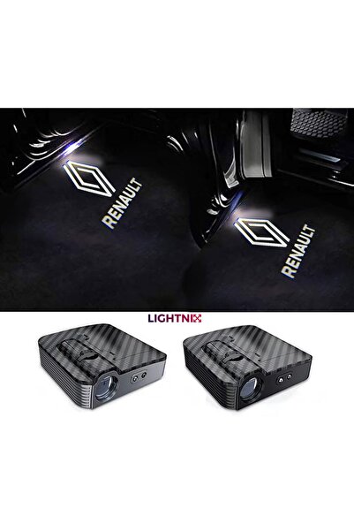 LIGHTNIX Renault Yeni Araçlar İçin Pilli Yapıştırmalı Fotoselli Kapı Altı LED...