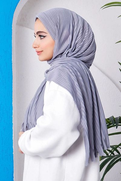 VERA LİFE Πρακτικό γυναικείο μαντήλι Hijab Shawl - Πλισέ έτοιμο σχέδιο