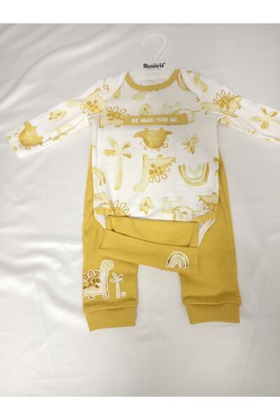 Miniworld bebek zıbın pantalon şapka takım