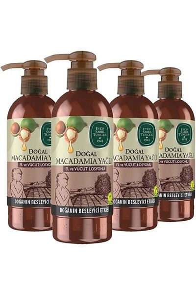 Eyüp Sabri Tuncer 250 Ml x 4 Natural Hand and Body Lotion with Macadamia Oil