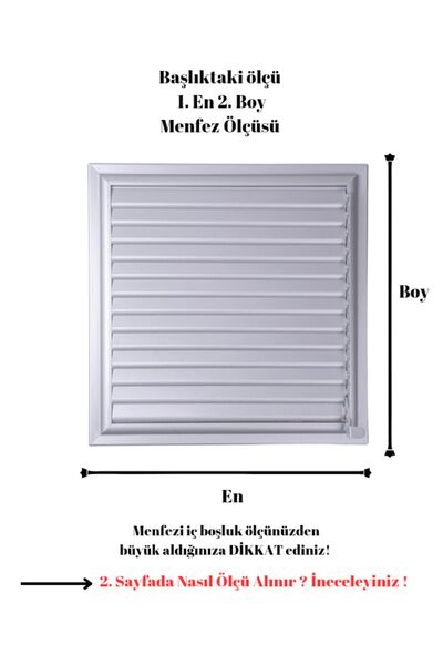 ALÜPAN Mat Krom 45x45 Alüminyum Menfez Banyo Wc Havalandırma Panjur