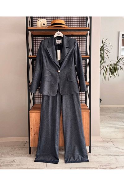ELLA Ewas Design - Women's Double Jeans Set, Pants and Jacket Set