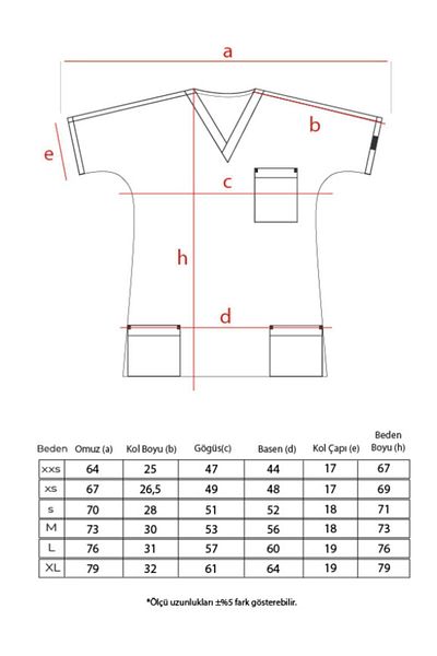 Uçak Medikal Tricou Soft Plum U-flex Lycra pentru asistentă și medic