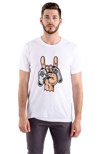 Butik Victory bela unisex majica za igrače