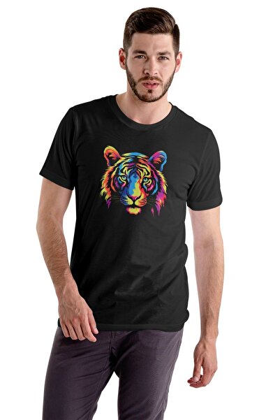 Butik Μπλουζάκι Lion Μαύρο Unisex Μπλουζάκι Lion