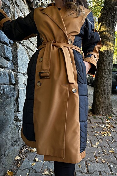 mivello KAPİTONE DETAY TRENÇKOT TARÇIN