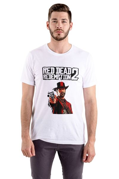Butik Μπλουζάκι Red Dead Redemption 2 Unisex Λευκό RDM