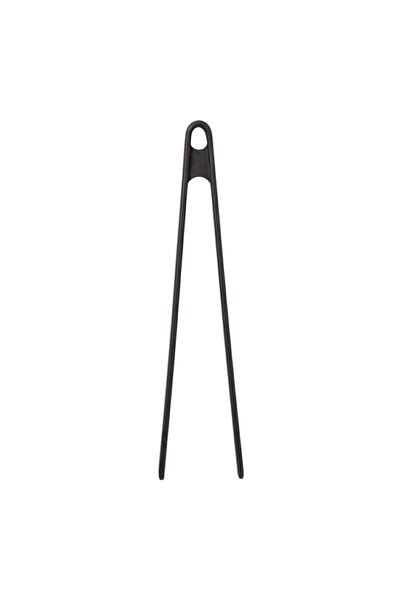 Keyfi Sepet Silicone Frying Tongs Black 29 Cm - Grilling Tongs Heat Resistant Large Complete Silicone Tongs Black