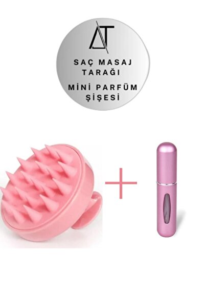 Acarlar Ticaret Χτένα μασάζ μαλλιών + Φορητό μίνι επαναγεμιζόμενο μπουκάλι αρώματος Σετ 2 τεμαχίων