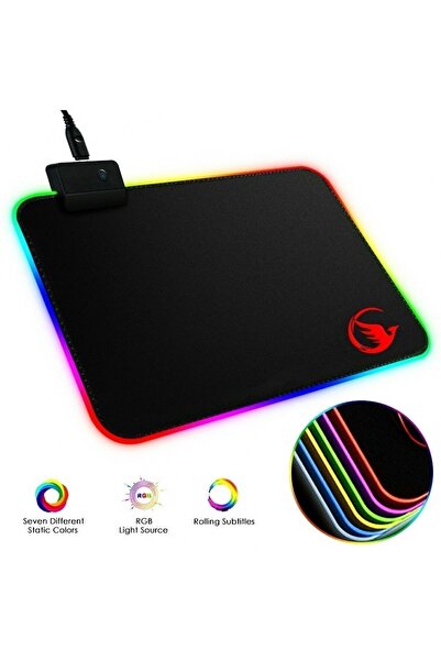 SPRANGE Lmp-25 Rgb Işıklı Oyuncu Mouse Pad Kaymaz Taban 25*30cm