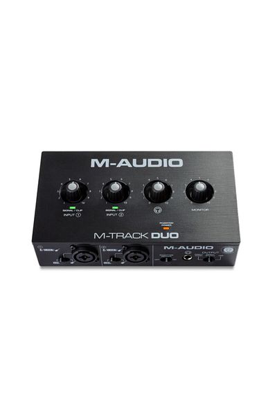 M-AUDIO M-Track Duo USB Audio Interface - Audio Interface for Recording, Stream, and Podcast Sn 1