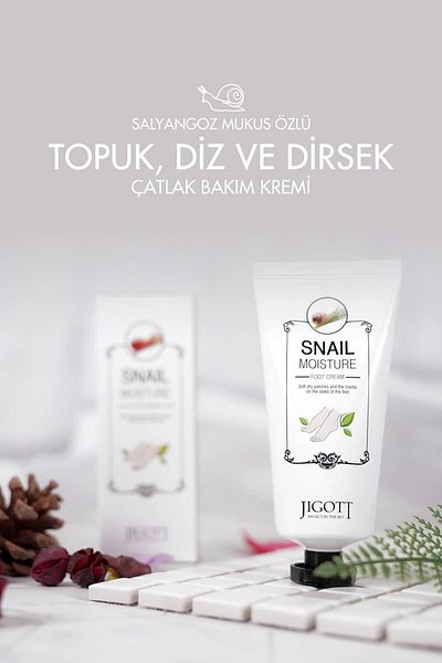 Jigott Heel Knee and Elbow Crack Care Cream Containing Pure Salyoz Mucin 100 ml