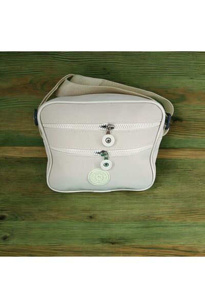 MAMIN Geantă de umăr și mână cu 3 fermoare