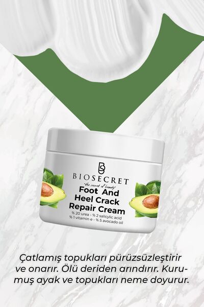 Biosecret Ayak Ve Topuk Çatlak Gidermeye Yardımcı Krem 100ml Bıo54