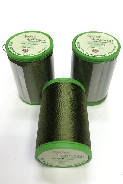 Hayalperest boncuk Green Anchor Alcazar Shiny Machine Κέντημα Κλωστή - 1 Τεμάχιο