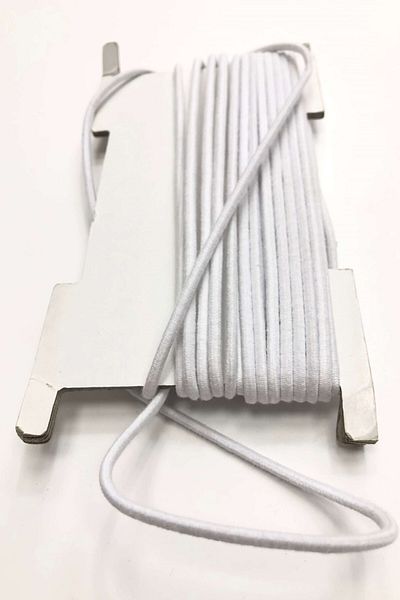 Hayalperest boncuk White Rubber 0.3 Cm - 1 Mt