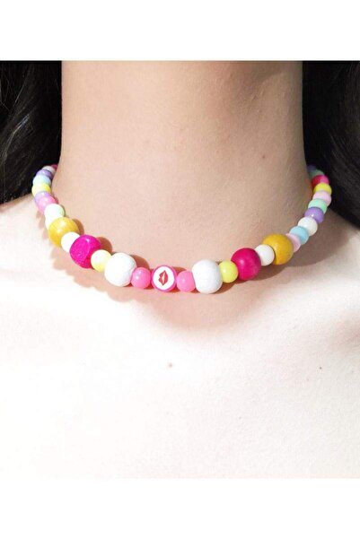 Monalisa Home قلادة الأطفال المزينة بالخرز الملون مع الرموز التعبيرية