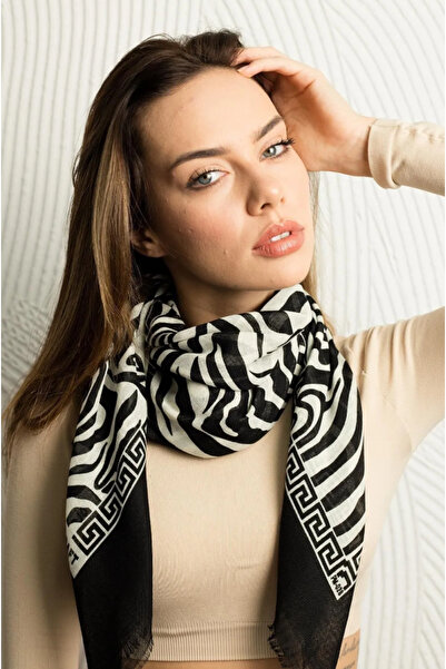 Modex Φουλάρι με σχέδιο ζέβρας (Μέγεθος: 100x100)