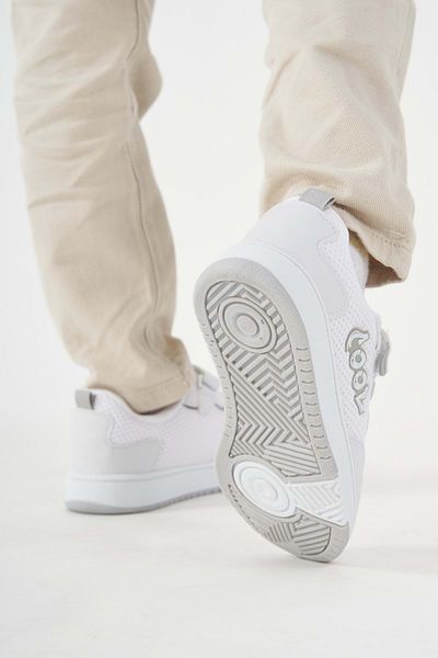 KCMN Pantofi sport unisex pentru copii - Tenis Cool Connel, Talpa ortopedica, ALB