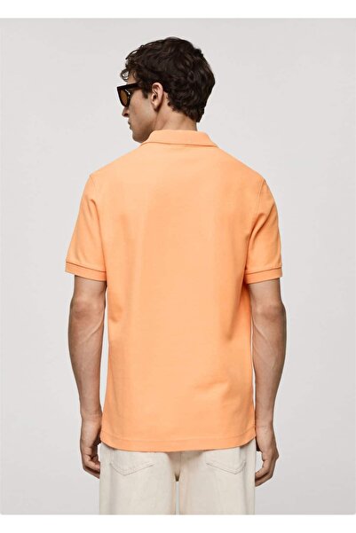 MANGO Man %100 pamuklu pike polo
