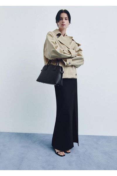 MANGO Woman Bowlingtasche mit Doppelgriff