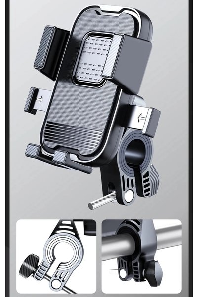 KEMOSABE Durable Plastic Motorcycle Handlebar Phone Holder - A+Quality Fit All Sizes