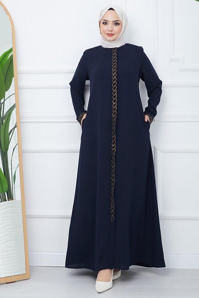 hafsamina Mystery Stone Ferace Navy Blue HM2358