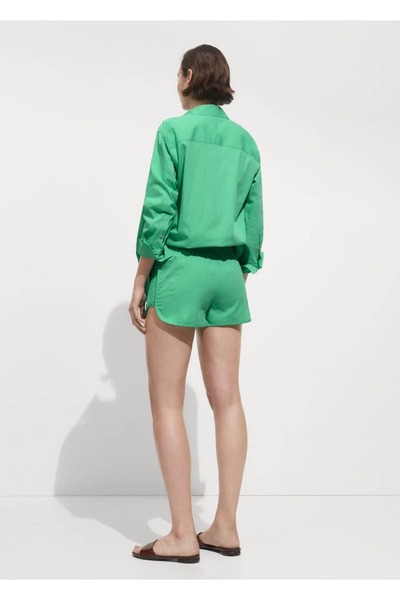 MANGO Woman Düğmeli pamuklu bluz