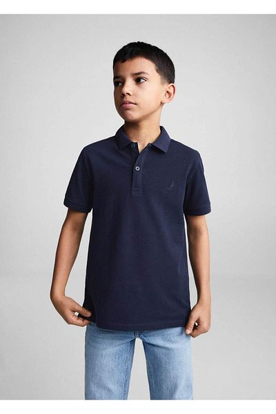MANGO Kids Μπλουζάκι πόλο από 100% βαμβάκι