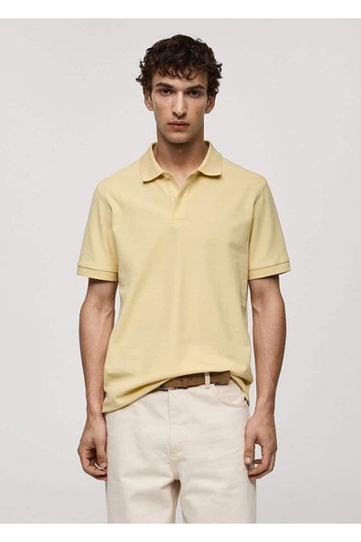 MANGO Man 100% Cotton Pique Polo