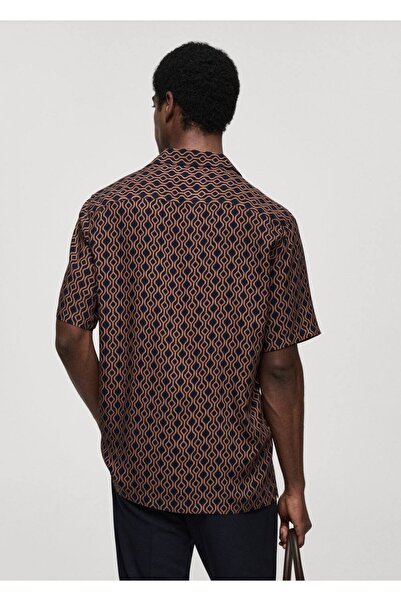 MANGO Man Сорочка регулярного крою з рідким візерунком