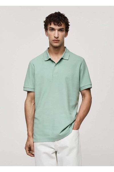 MANGO Man Polo ze 100% bawełny Pique
