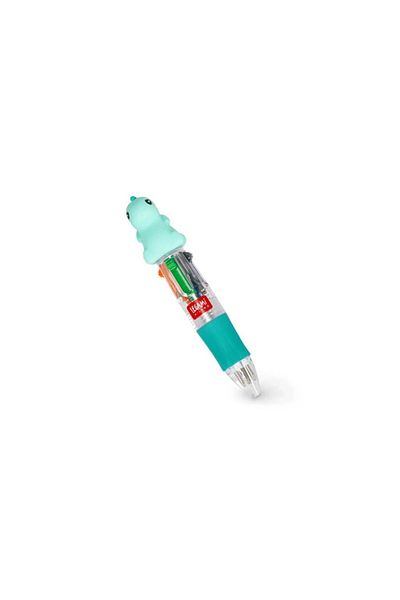 Legami Mini 4 Color Ballpoint Pen Dino - Mini Magic Rainbow