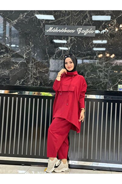 UYSAL Shalwar Suit Claret Red